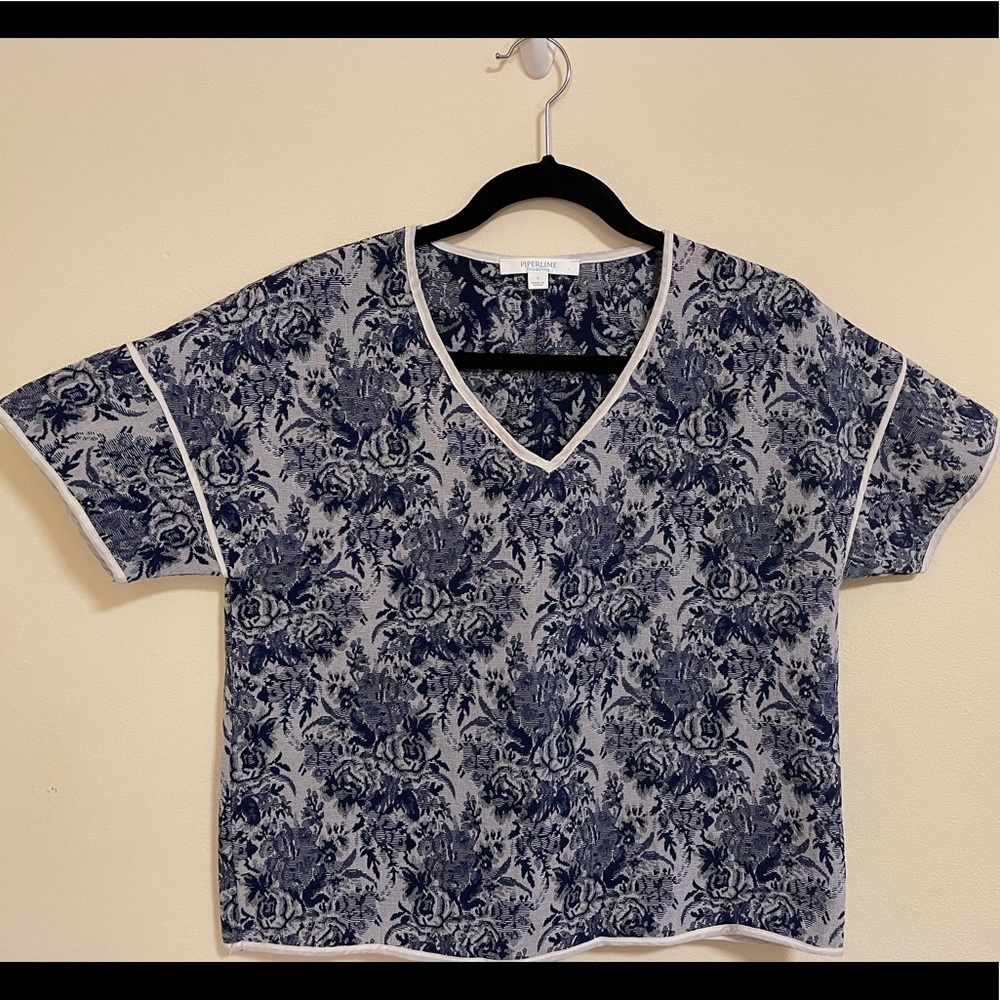 Piperlime Boxy, print top